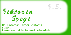 viktoria szegi business card